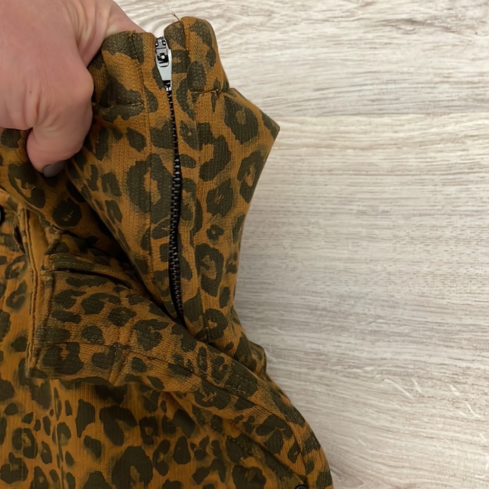 Sanctuary x Anthropologie Brown & Black Animal Print Stretchy Knit Pants Size XS - Picture 6 of 16